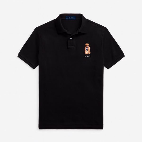 Polo Ralplauren Bear Polo Tişört Siyah
