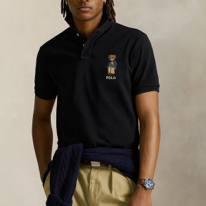 Polo Ralplauren Bear Polo Tişört Siyah