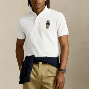 Polo Ralplauren Bear Polo Tişört Beyaz