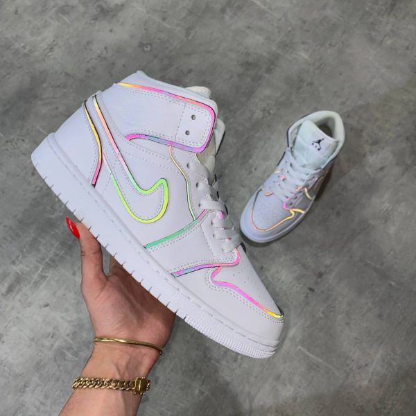 Air Jordan 1 Mid SE Iridescent Reflective