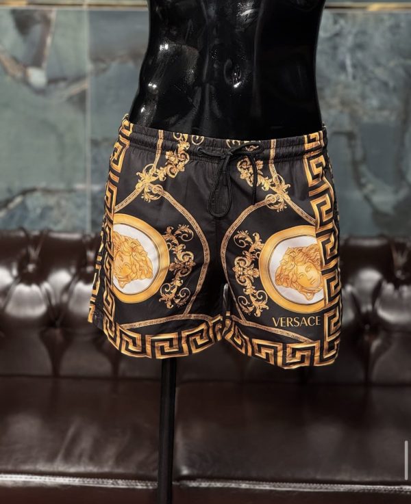 Versace Deniz Şortu Siyah Gold