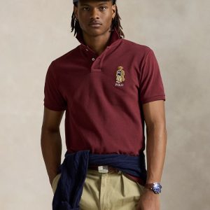Polo Ralplauren Bear Polo Tişört Kırmızı