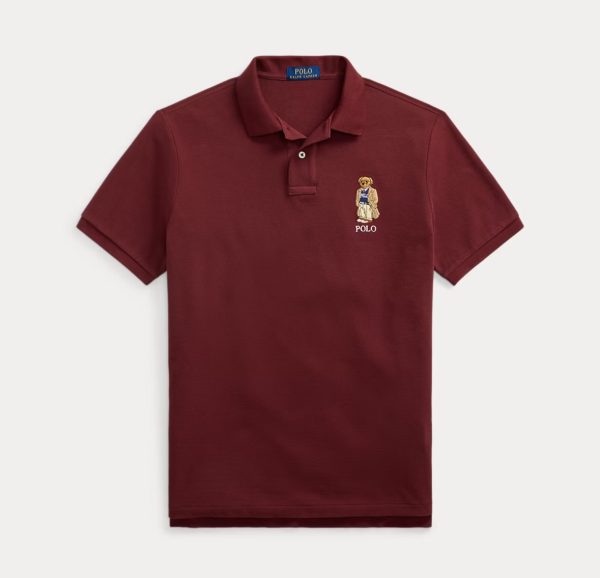 Polo Ralplauren Bear Polo Tişört Kırmızı
